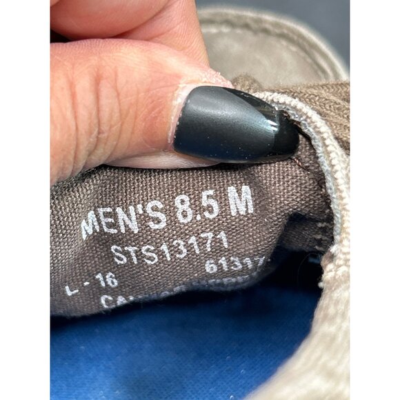 Sperry Top-Sider Mens Canvas Boat Shoes Size 8.5 Brown Slip On - Picture 7 of 7